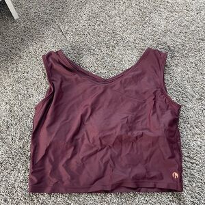 Maroon Sleeveless Top